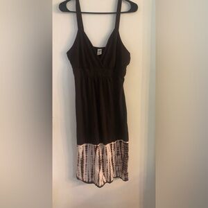 Prana Brown and White Mini Dress